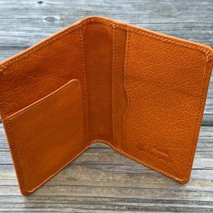 Genuine Leather Wallet Bi Fold Mustard Long Card Holder Unisex Purse Handmade